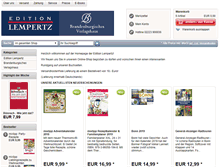 Tablet Screenshot of edition-lempertz.de